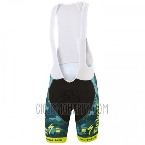 Tinkoff Saxo Bank Cycling Jersey Bib Short 2016 Short Sleeve Yellow and Green